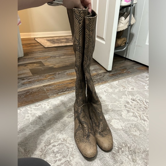 Free People Newcastle Tall Snakeskin Boot - Picture 10 of 10